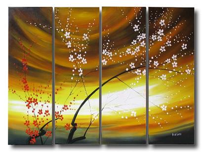 Dafen Oil Painting on canvas flower -set322